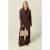 Oltre Double-breasted Blazer With Covered Buttons Burgundy