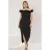 Getailleerde, rechte maxi-jurk zonder bandjes voor dames, stijlvol/getailleerd, plus size