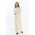 Dames Overhemd Kraag Detailed Half stolp Thin Seasonal Cold Yarn Gebreide kleding Jurk Ecru