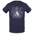 Aquascutum groot schild Aldis logo marineblauw T-shirt