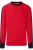 HAKRO Sweatshirt ronde halsrood/zwart, Tweekleurig