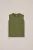 WE Fashion – Jongens singlet met print en patch – Regular fit – Olijfgroen – Katoen –