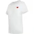 Love Moschino T-shirt Met Klein Rood Hartje-logo In Wit