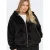 ONLY CARMAKOMA imitatiebont sweatvest Plus Size – donkerbruin