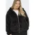 ONLY CARMAKOMA imitatiebont sweatvest Plus Size – donkerbruin