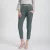 Bi-materiaal taps toelopende broek