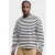 Redefined Rebel katoenen oversized gebreide gestreepte trui – donkerblauw