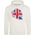 Lonsdale Heren-hoodie met het originele logo (Wit)