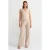 Hoge Taille Wijde Pantalons van Crepe Met Riem