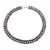 Kralen ketting 2 rijen Freshwater 34mm Black