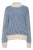ICHI Trui ‘Kamara’  donkerblauw / offwhite