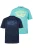 JP1880 Shirt  blauw / geel / jade groen