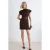 TRENDYOLMİLLA Dames Bruin Effen Kort / Mini Kort Bodycon Jurken