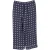 Valentino Garavani cropped pyjamabroek met stippen in marineblauwe zijde