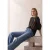 2-in-1 sirt van chiffon met boothals
