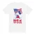 Disney Heren USA Mickey Mouse T-Shirt (Wit)