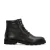 Manfield leren veterboots zwart