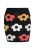 swirly Rok  oranje / watermeloen rood / zwart / wit