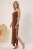TRENDYOLMİLLA Dames Bruin Effen Maxi Mouwloos Strandkleding Recht Strandjurken