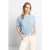 Rich & Royal Sleeveless Tape Yarn Crew-neck Cotton Blue
