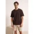 TRENDYOL MAN Heren Bruin Slogan Kort Oversized T-shirts