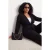 Trendyol Curve Dames Zwart Effen Lang Getailleerd Grote maten Blazers