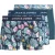 Jack & Jones Heren boxershorts trunks jacbuster 3-pack blauw/groen gebloemd