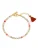 Yokoamii Armband  lichtblauw / goud / rood / parelwit