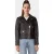Michael Kors Biker Jacket In Chocolate Brown
