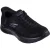 Skechers Go Walk Flex Mali Textiel Dames Zwarte Sneakers