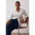 Trendyol Curve Dames Ecru Effen Lang Regular fit Grote maten Overhemden