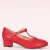 Mary Jane T-Strap pumps in rood