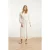 Smashed Lemon 25146 witte midi broderie anglaise jurk met