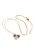 NAEMI Ketting  goud / lila