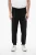 Viscose Blend Tapered Fit Sweatpants met Tape Detail in Zwart