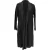 Lanvin Open Coat in Zwarte Katoen