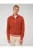 OLYMP Casual Trui Coltrui baksteenrood, Gestructureerd
