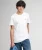 Essential Gestapeld Logo Geborduurde T-shirt White
