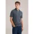 WE Fashion slim polo donkerblauw