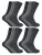 Sock Snob – 12 Paar Heren Wollen Wandelsokken – Grijs