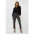 EsQualo Blouse Basic Fluffy Plumetis Black