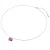 Rafaela Donata Ketting  fuchsia / zilver