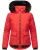 MARIKOO Winterjas  rood / zwart