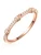 Glanzstücke München Ring  rose-goud / transparant