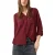 QS blouse donkerrood