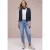 Street One Dames Jas met lange mouwen en een open pasvorm in Blauw