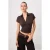 TRENDYOLMİLLA Dames Bruin Effen Lang Getailleerd Blouses