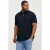 JACK & JONES PLUS SIZE slim fit polo JJEPAULOS Plus Size met contrastbies dak navy