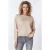 EsQualo Sweater Basic Boxy Warm Sand