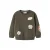 NAME IT MINI sweater met patches – donkergroen